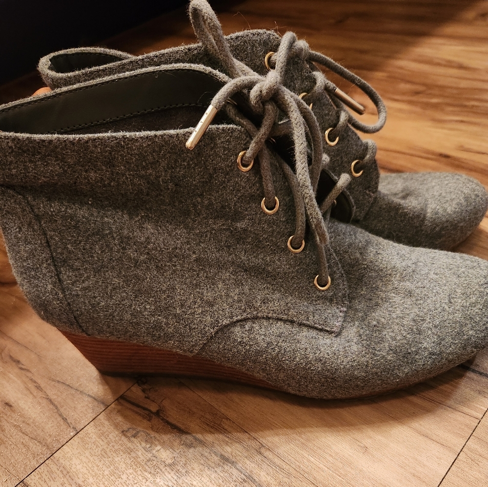 Grey Ankle Boots